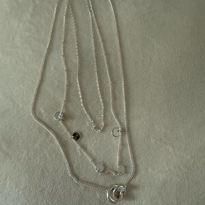 Elegant Silver Necklace with Circular Accents